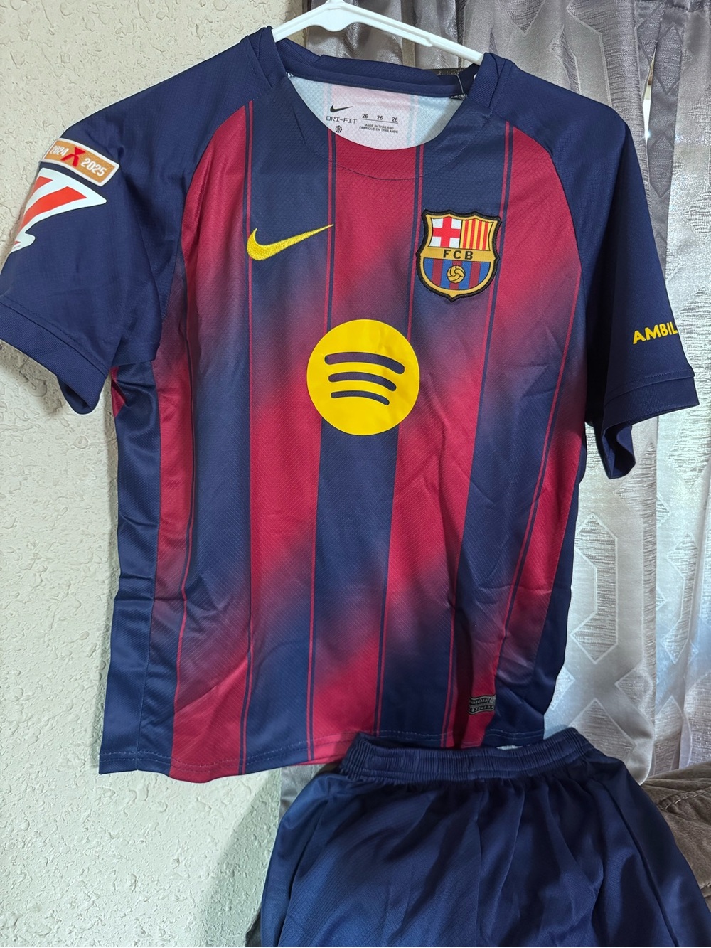 Nike Kids FC Barcelona Home Jersey - Navy, Red & Yellow Accents